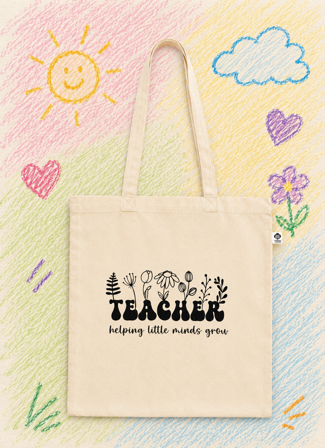 BORSA TEACHER BLOOM - Hand made