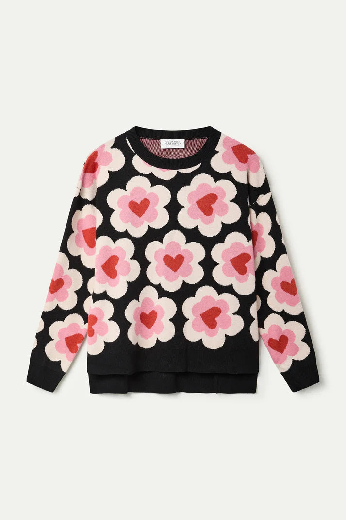 MAGLIONE FLOWER IN LOVE - Compania Fantastica