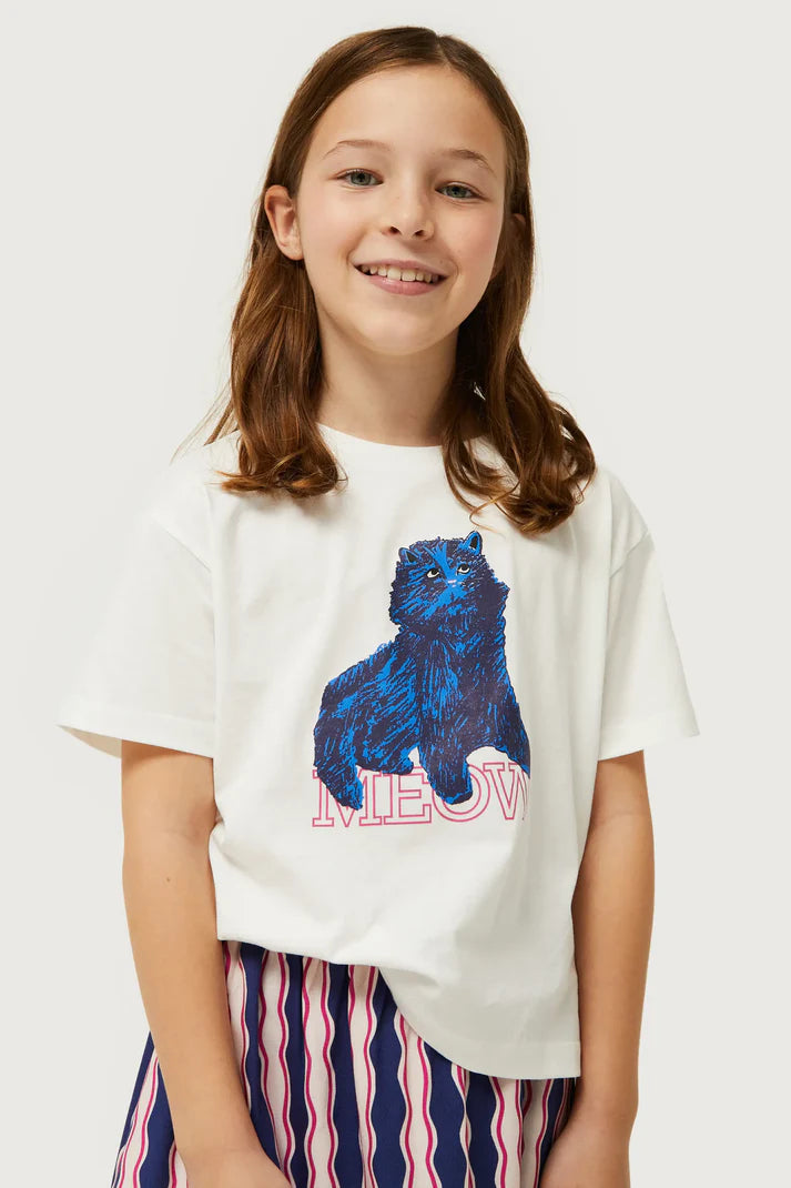 T-SHIRT BIMBA GATTO