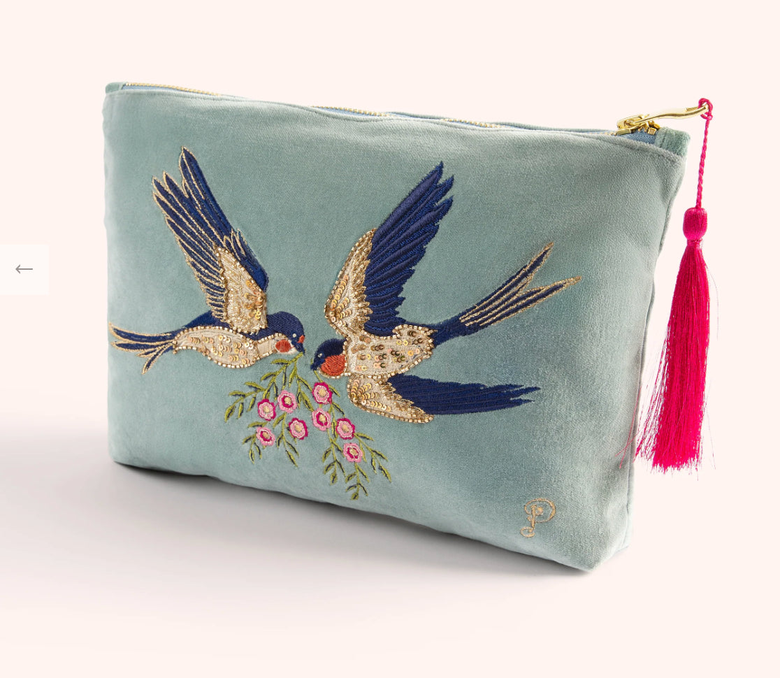 POCHETTE SWALLOWS - Powder