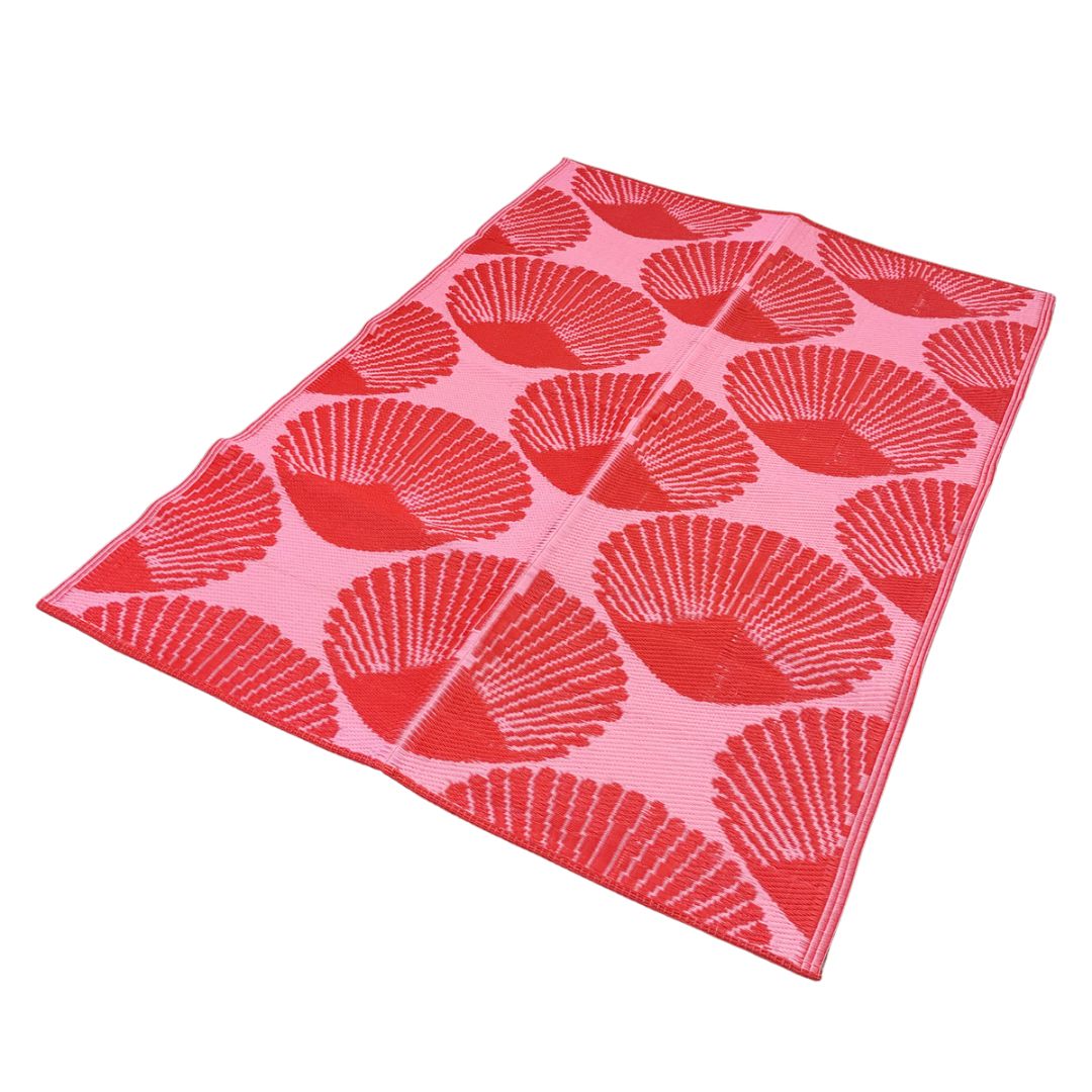 TAPPETO CONCHIGLIA ROSSO