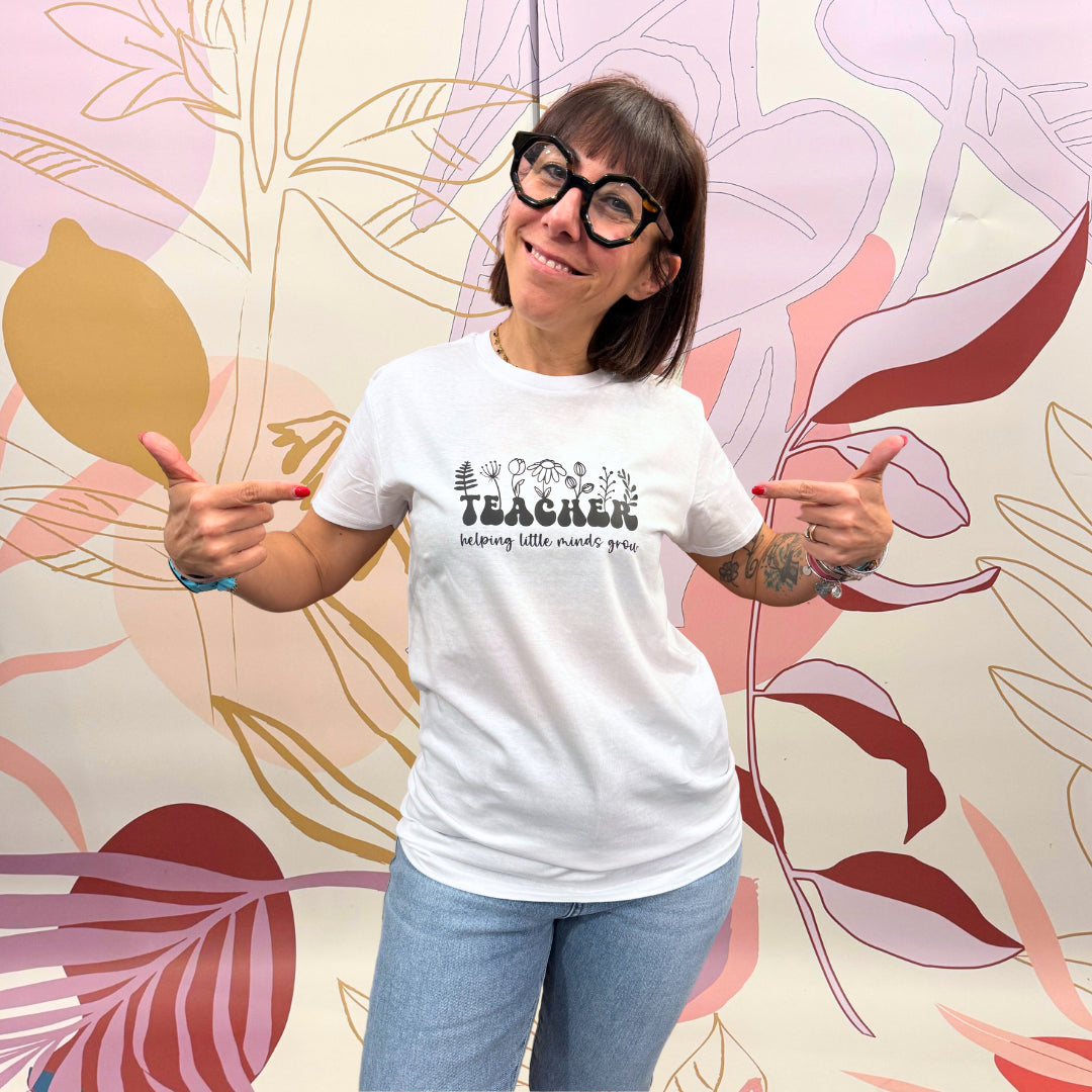 T-SHIRT TEACHER BLOOM - Hand made