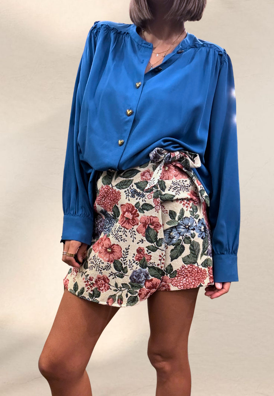 CAMICIA MI AMOR BLU - Pepaloves