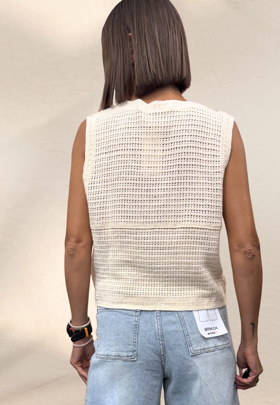 GILET GRANNY - I love Paris