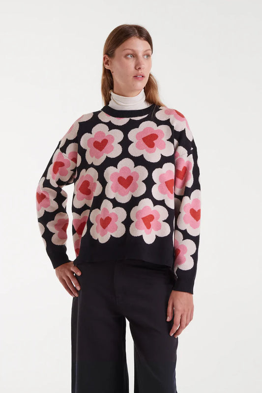 MAGLIONE FLOWER IN LOVE - Compania Fantastica