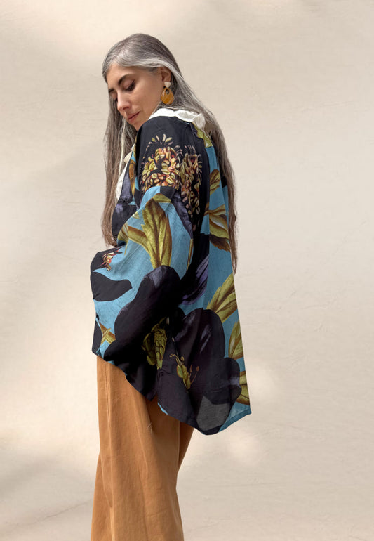 GIACCA KIMONO HELLEBORO - Powder