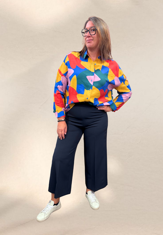 PANTALONE NIMES BLU - Jiveley