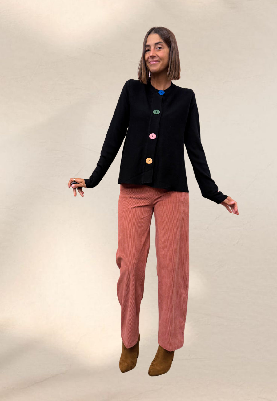 CARDIGAN LUCILLA NERO - Compania Fantastica