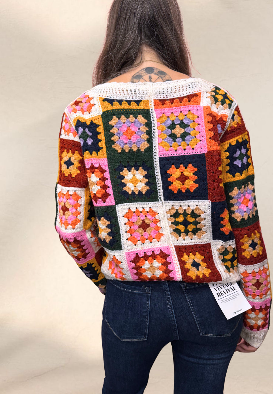 CARDIGAN PATCHWORK - I love Paris