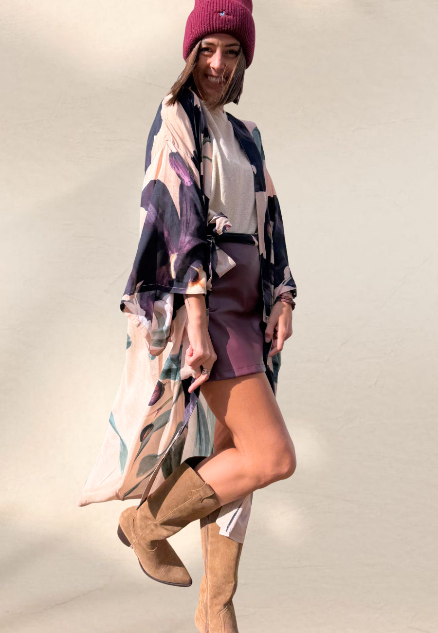 KIMONO MIDNIGHT ORCHID - Powder