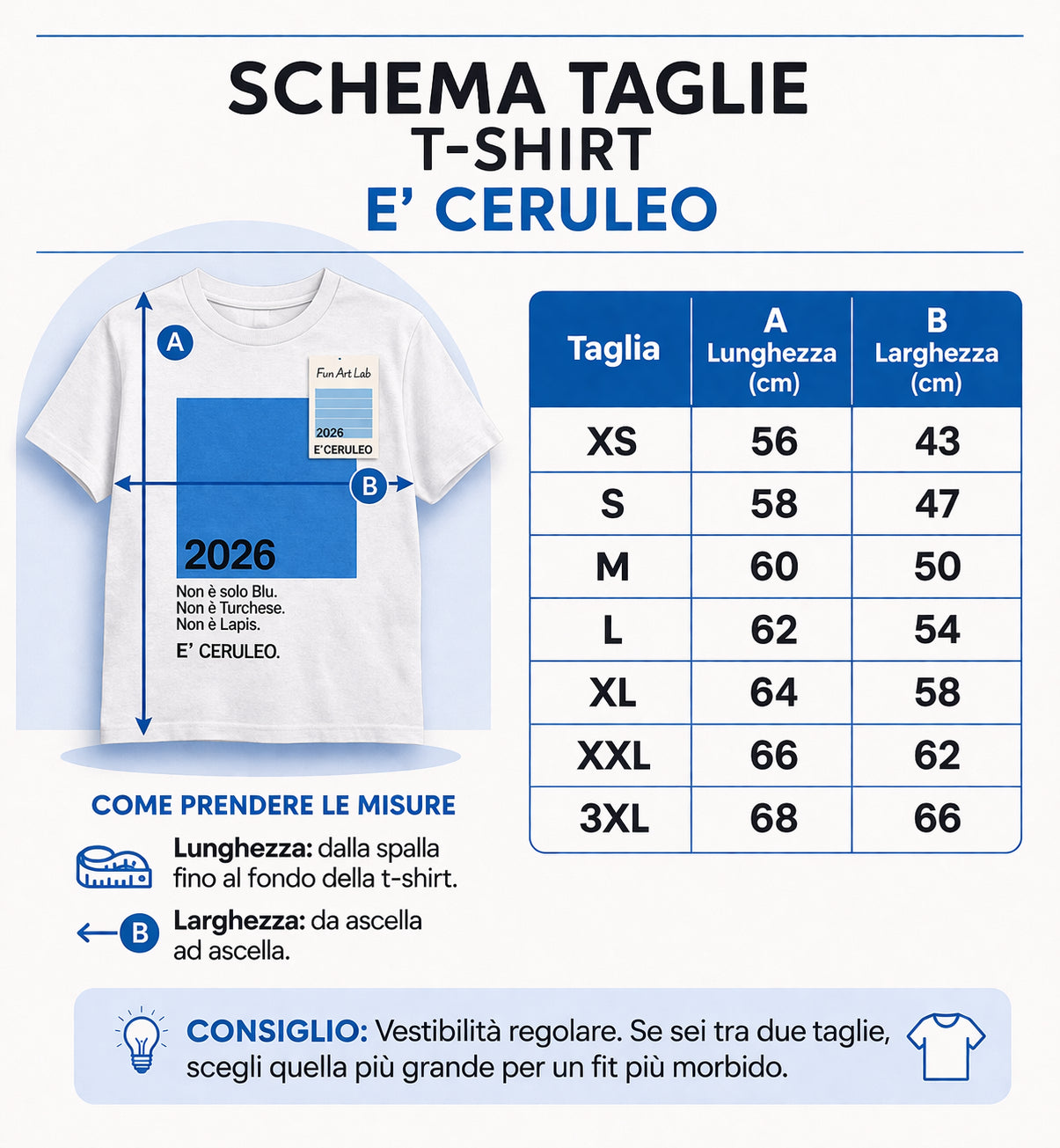 T-SHIRT E' CERULEO! - Hand made