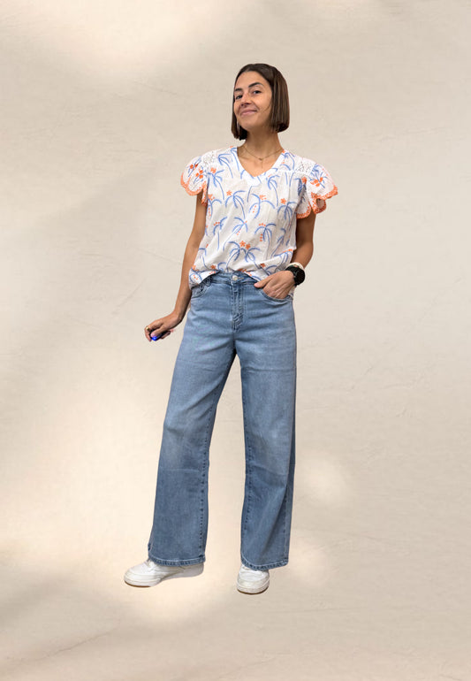 JEANS WIDE EDENA - I love Paris