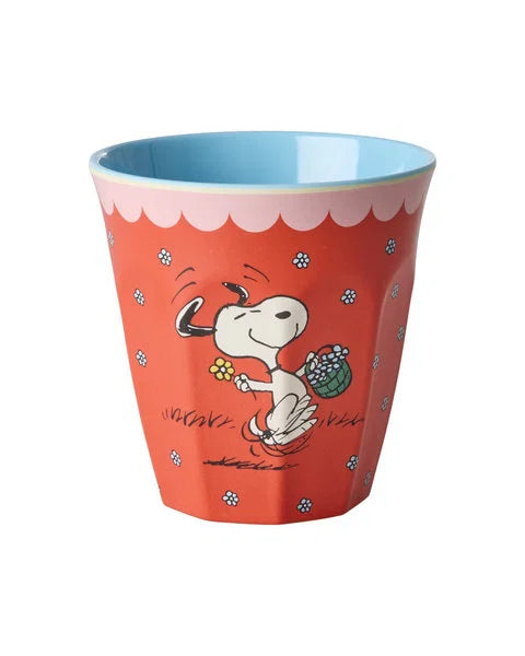 BICCHIERE LARGE SNOOPY RED - Rice
