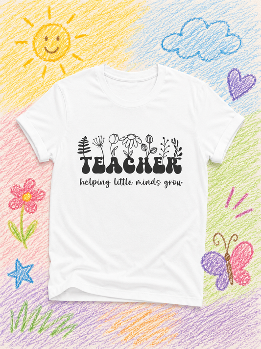 T-SHIRT TEACHER BLOOM - Hand made