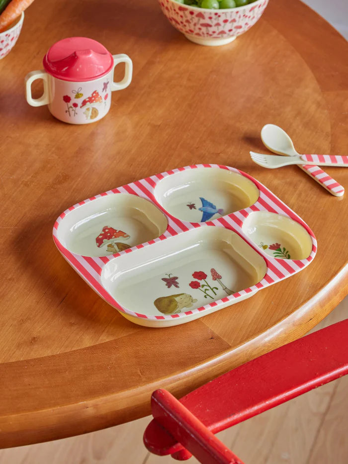 DINNER BOX PINK HAPPY FOREST - Rice