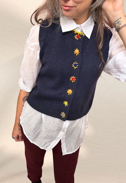 GILET JASMINE BLU - Compania Fantastica
