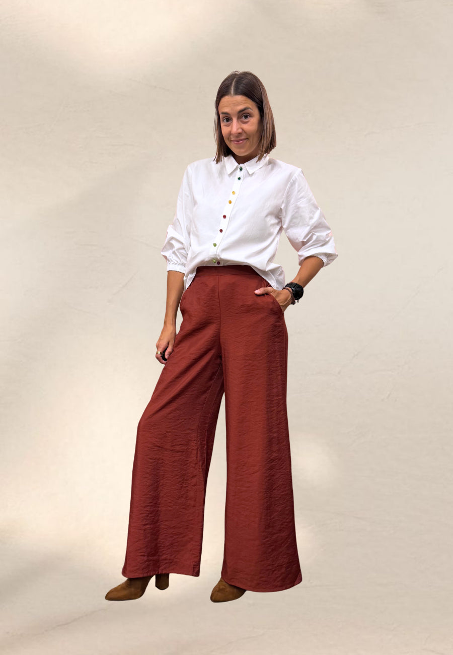 PANTALONE BAMBU MARRONE - Pepaloves