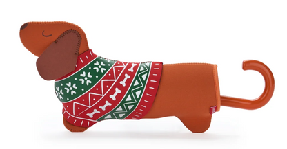 OMBRELLO TECKEL CHRISTMAS MARRONE - Balvi