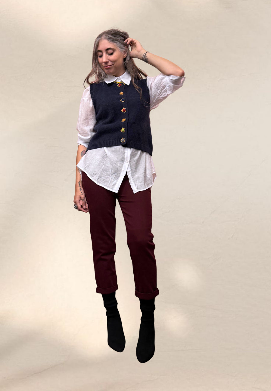 GILET JASMINE BLU - Compania Fantastica