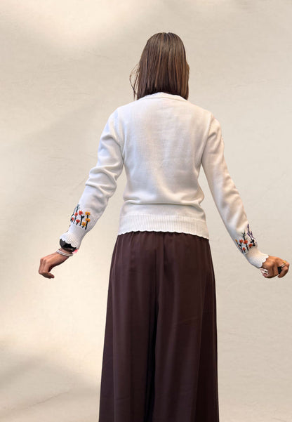 MAGLIONE OPORTO BIANCO - Smile Vestidor