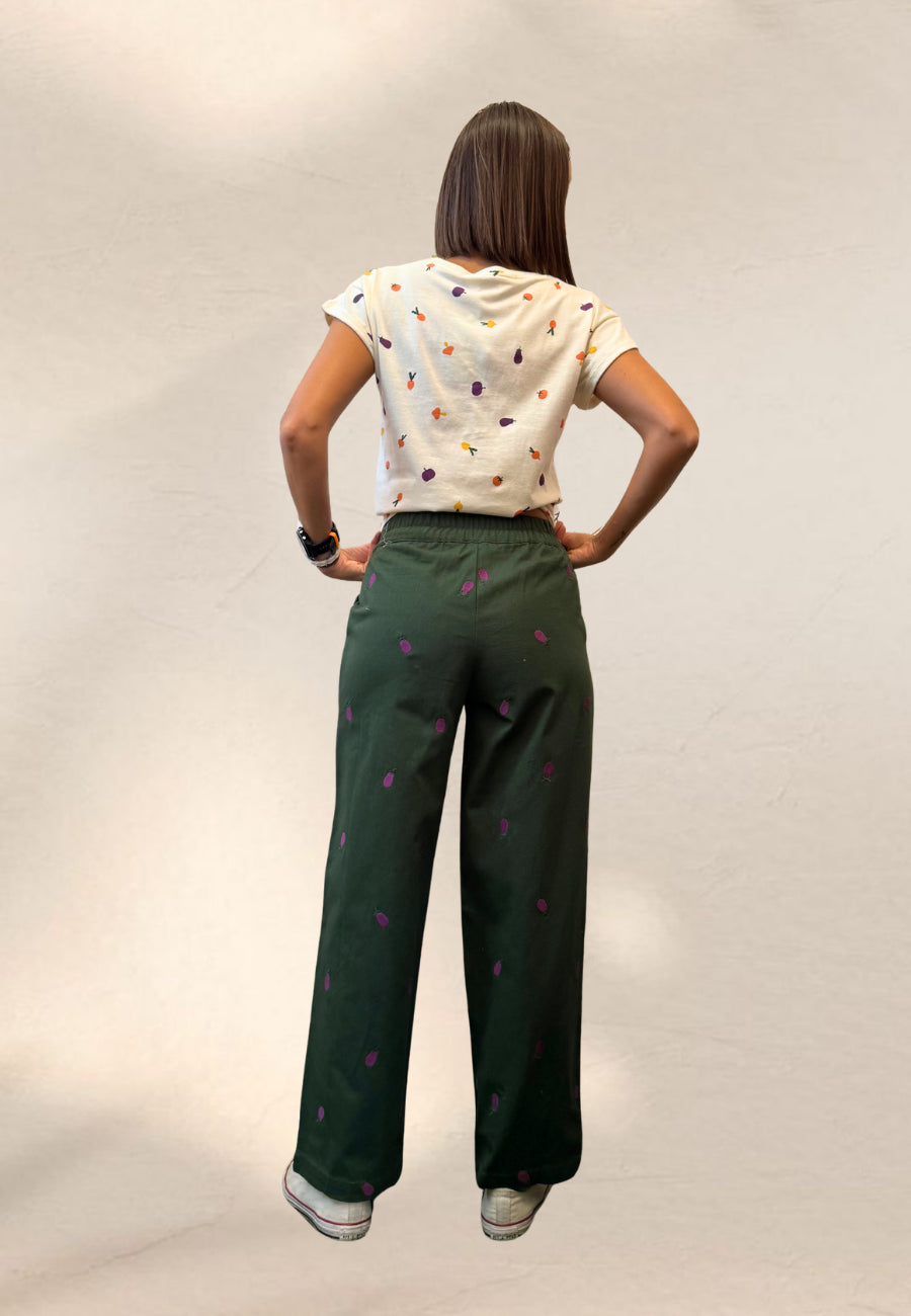 PANTALONE AUBERGINE - Compania Fantastica