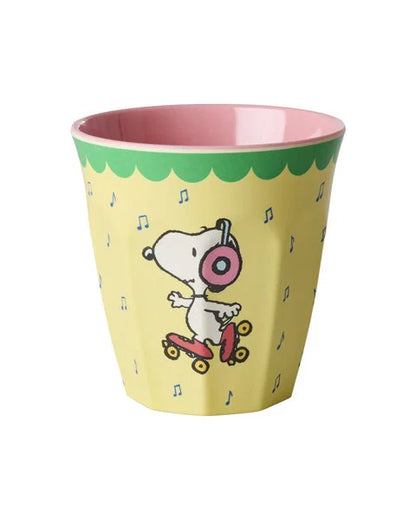 BICCHIERE LARGE SNOOPY YELLOW - Rice
