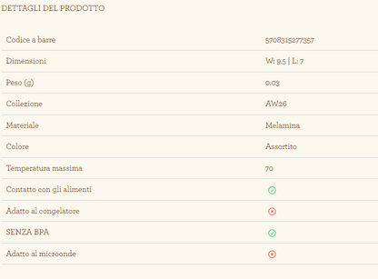 PIATTINO BUSTINA THE - Rice