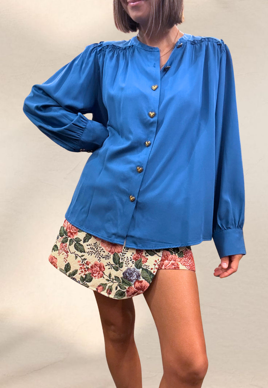 CAMICIA MI AMOR BLU - Pepaloves