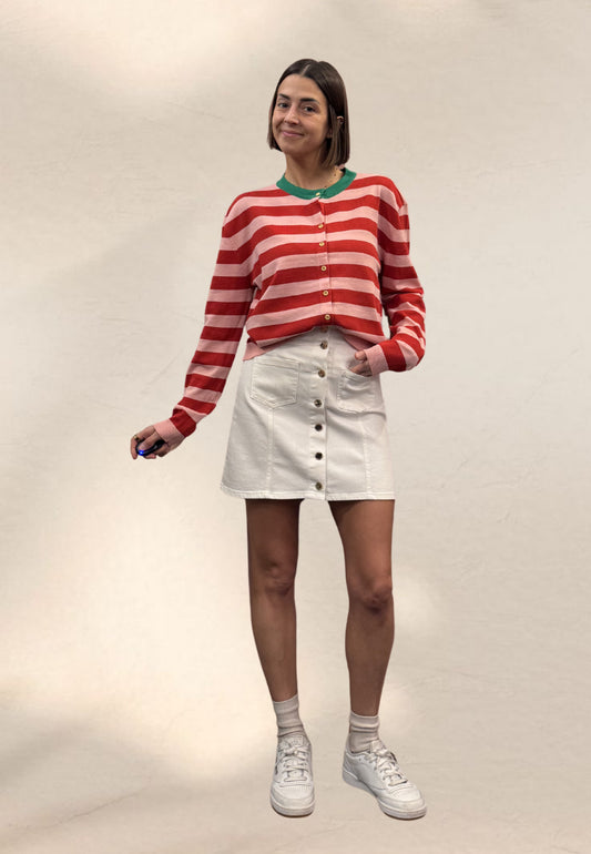 CARDIGAN RIGOLì RED - Compania Fantastica