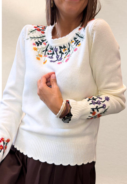 MAGLIONE OPORTO BIANCO - Smile Vestidor