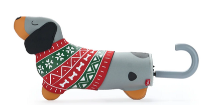OMBRELLO TECKEL CHRISTMAS GRIGIO - Balvi