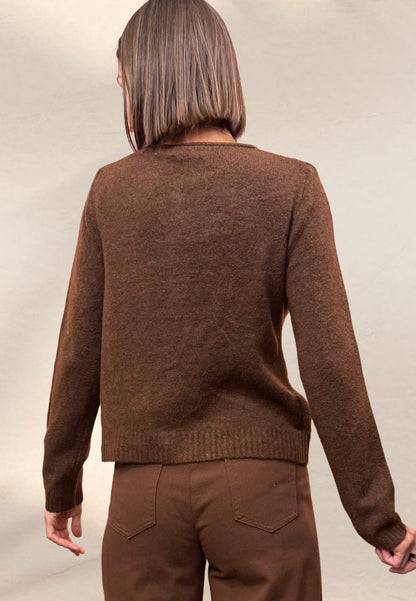 CARDIGAN CUORETTI CIOCCOLATO - Compania Fantastica