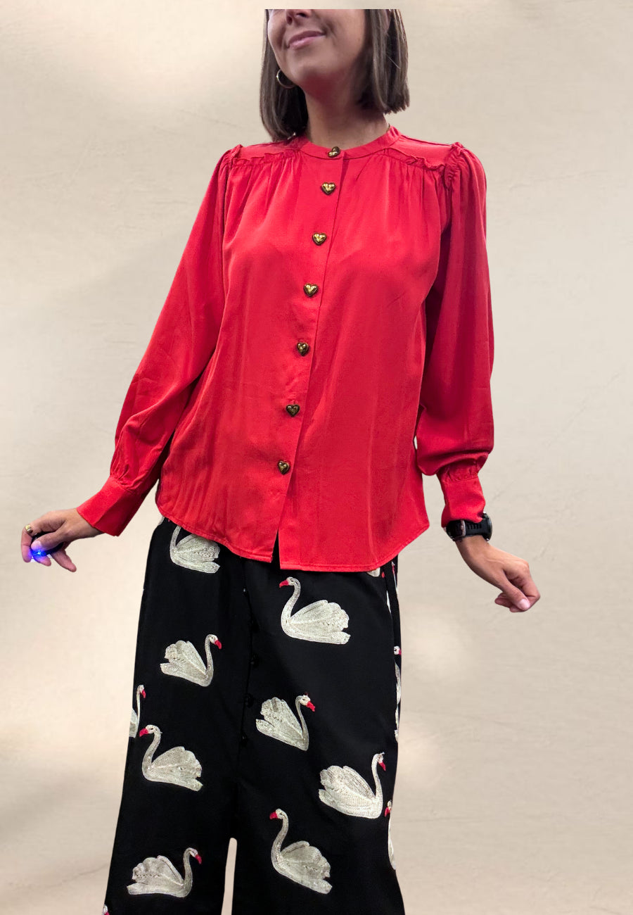 CAMICIA MI AMOR ROSSO - Pepaloves