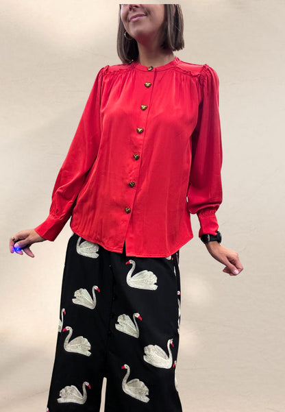 CAMICIA MI AMOR ROSSO - Pepaloves