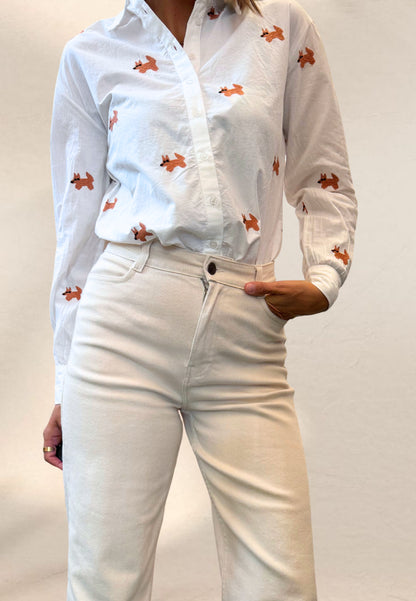 JEANS ERIN ECRU - Compania Fantastica