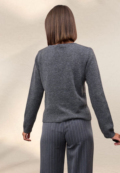 CARDIGAN CUORETTI GRIGIO - Compania Fantastica