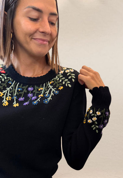 MAGLIONE OPORTO NERO - Smile Vestidor