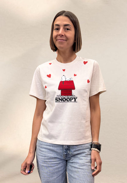 T-SHIRT SNOOPY LOVE - Hand made