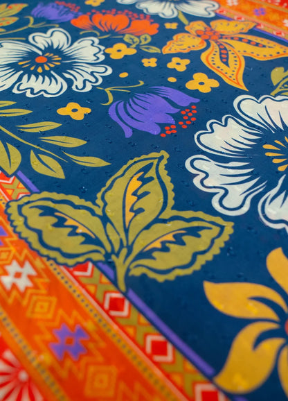 SCIARPA TRAILING FLORAL - Powder
