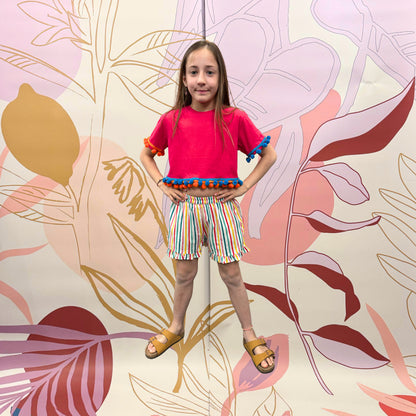 SHORT BABY ARCOBALENO - Compania Fantastica