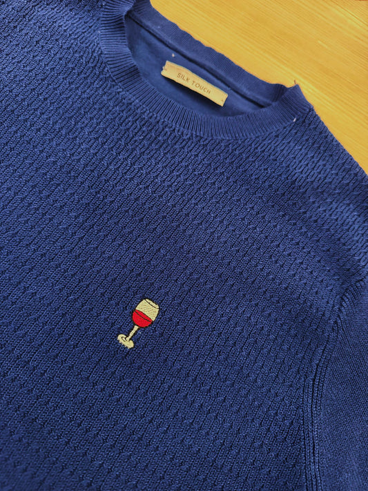 MAGLIONE VINO TRECCIA