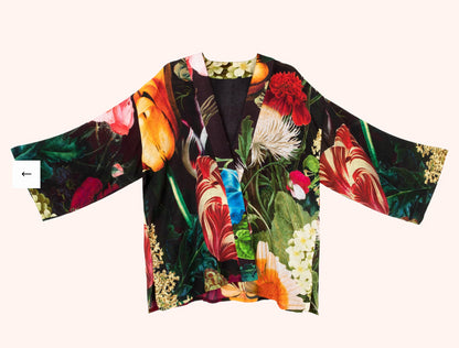 KIMONO OPULANT FLORALS - Powder