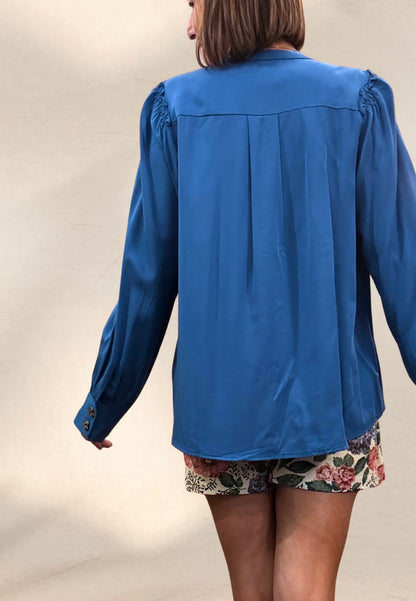 CAMICIA MI AMOR BLU - Pepaloves