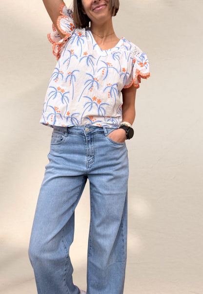 JEANS WIDE EDENA - I love Paris