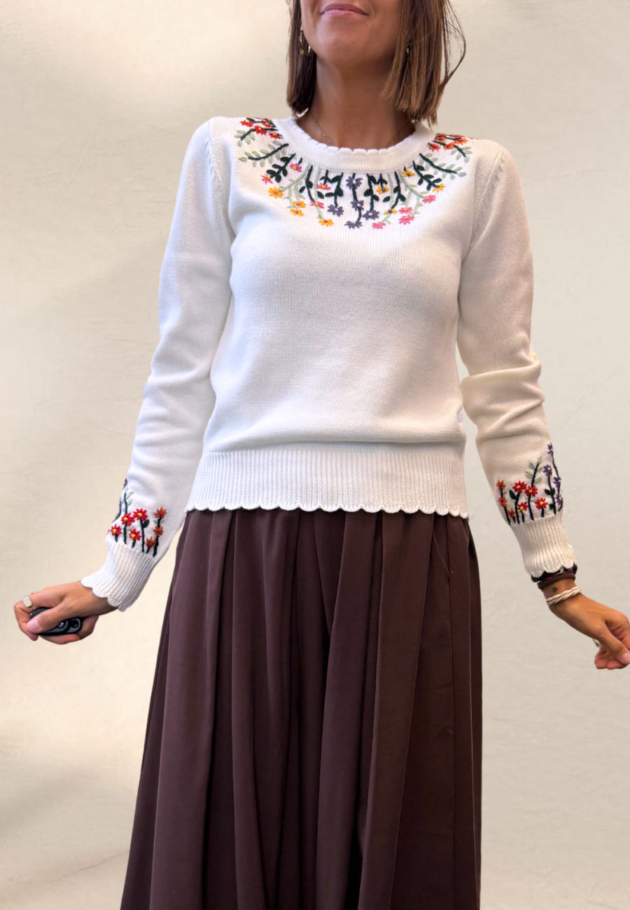 MAGLIONE OPORTO BIANCO - Smile Vestidor
