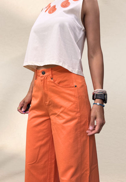 JEANS MEG ORANGE - Compania Fantastica