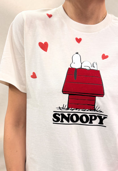 T-SHIRT SNOOPY LOVE - Hand made