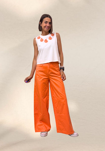 JEANS MEG ORANGE - Compania Fantastica