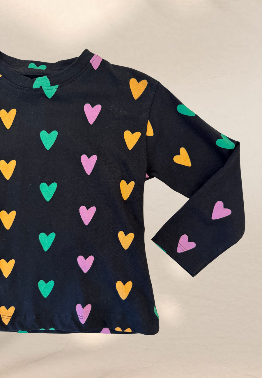 T-SHIRT M/L CUORICINI BABY - Compania Fantastica