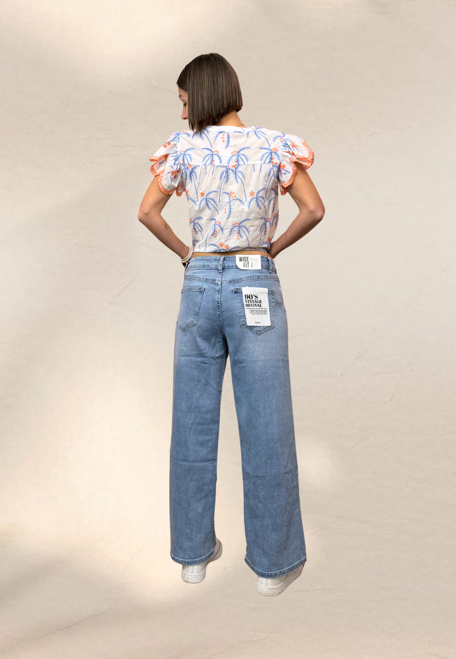 JEANS WIDE EDENA - I love Paris